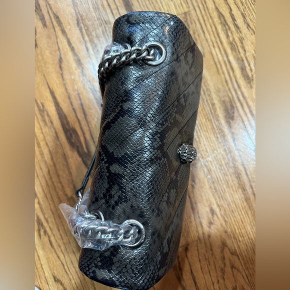 KURT GEIGER
Soho Large Croc Embossed Shoulder Bag In Open Green - Picture 5 of 8